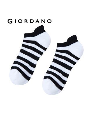 GIORDANO PED STRIPE SOCKS 01156123 SIGNBLACKWHTE 82