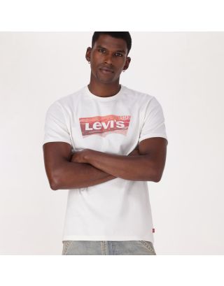 LEVIS GRAPHIC CREWNECK TEE A5458-0157 LEVIS PIZZA WHITE