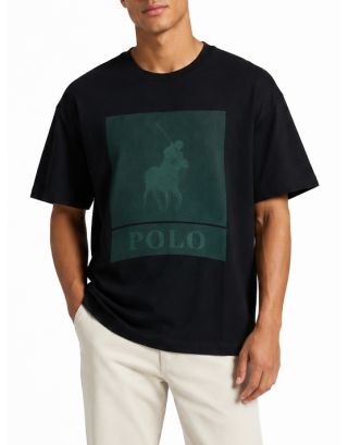 POLO GRAPHIC PRINT TEE 0070493 BLACK