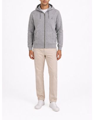 POLO ESSENTIAL FLEECE HOODIE 0072613 GREYMELANGE