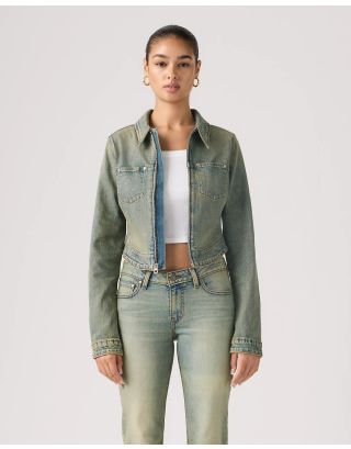 LEVIS Y2K STRETCH FITTED TRUCKER 005R4-0000 MINERS BUSINE