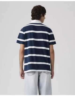 LEVIS CLASSIC SS RUGBY GEOFF STRIPE A9398-0008 DRESS BLUE