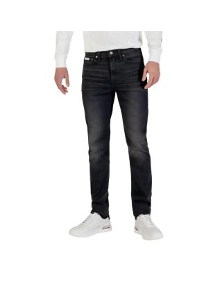 Calvin Klein Slim Taper Men's Jeans Sidewalk Black LV04LB776G featuring premium black denim fabric and a modern tapered fit