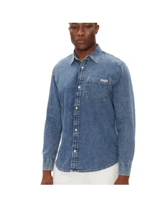 CALVIN KLEIN CASUAL CLASSIC REGULAR FIT DENIM SHIRT LV040BM774 VINTAGE INDIGO