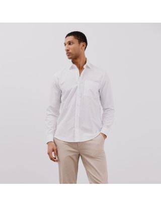 CORTEFIEL LINEN MEN'S SHIRT 2219161 WHITE 99