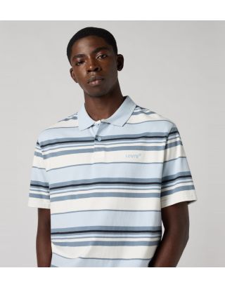 A stylish Levi’s Authentic Polo in Stripe Egret. Soft, breathable, and perfect for smart-casual outfits.