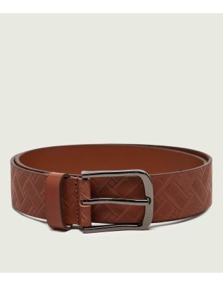 TOMMY HILFIGER FLAG MONOGRAM 3.5 BELT AM0AM14561 COGNAC