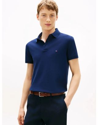 TOMMY HILFIGER 1985 SLIM POLO MW0MW17771 CARBON NAVY
