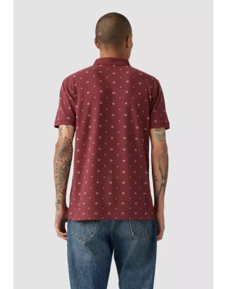 LEVIS HM POLO EBBA GEO 35883-0368 OXBLOOD PATTERN