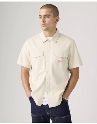 LEVIS WORKER SS SHIRT 003O1-0002 SILVER BIRCH TWILL