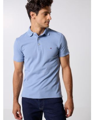 TOMMY HILFIGER 1985 SLIM POLO MW0MW17771 BRISK BLUE