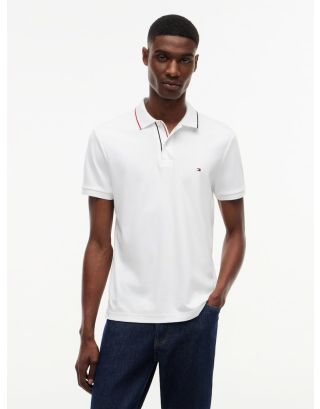 TOMMY HILFIGER LIQUID TIPEDSLIM POLO MW0MW43263 WHITE