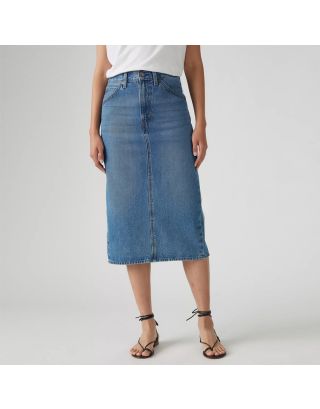 LS BACK SLIT SKIRT MEADOW