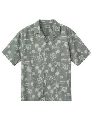 GD LINEN PRINT SS SHIRT