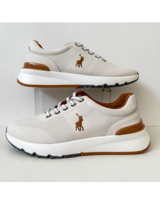 POLO LEATHER RUNNER SHOE 0056072 WHITE
