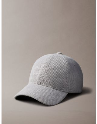CALVIN KLEIN CORDUROY CAP LV04D5127G FORMAL GREY