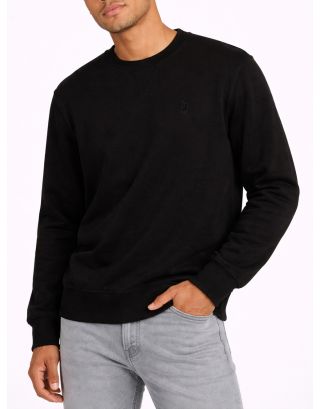 POLO ESSENTIAL FLEECE SWEATER 0070791 BLACK