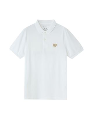 GIORDANO LIQUID TOUCH POLO 01015291 SIGN WHITE 01