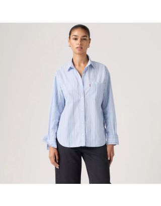 LEVI'S® HARLIE BOYFRIEND SHIRT 001HM-0014 AMARI STRIPE CHAMBRA - BLUE