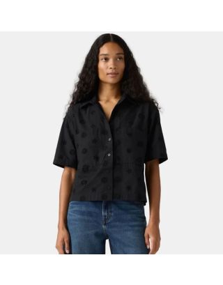 LEVI’S HARLIE NOVELTY SHORT SLEEVE WOMEN’S SHIRT 005O8-0001 ANTHRACITE NIGHT – BLACK