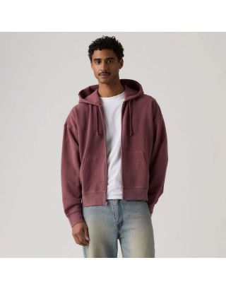 LEVI’S HAYES BOXY FULL-ZIP SWEATSHIRT 005PJ-0004 WASH ROAN - PINK