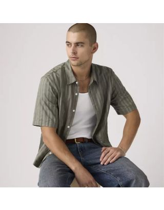 Levi’s® Lama Boxy Short Sleeve Shirt – 005GH-0002 Mulled Basil Green
