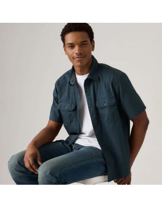 Levi’s® Men’s Short-Sleeve Dalton Workwear Shirt – 001G8-0008 Zodiac Blue