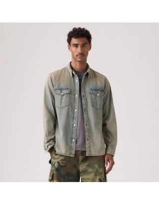 LEVI'S RELAXED FIT WESTERN SHIRT A1919-0073 SUNSET DRIVE - MEDIUM WASH