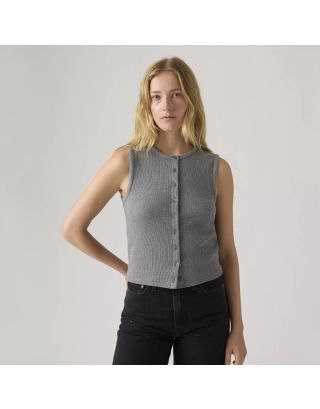 LEVI’S® RORY SHORT SLEEVE BUTTON-UP TOP 003Q2-0002 – DARK HEATHER GRAY