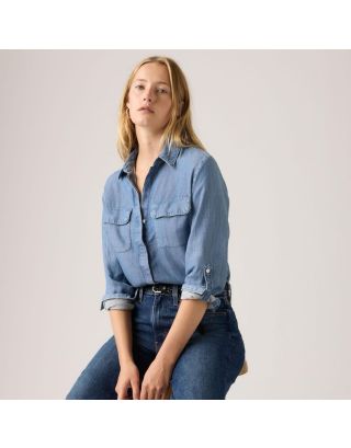 Levi’s® Women’s Elaine Utility Shirt – 005NJ-0008 Chill Girl Medium Wash