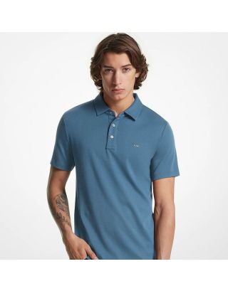 MICHAEL KORS MENS PLAIN SLEEK COTTON POLO SHIRT CS15073C93 – DK CHAMBRAY