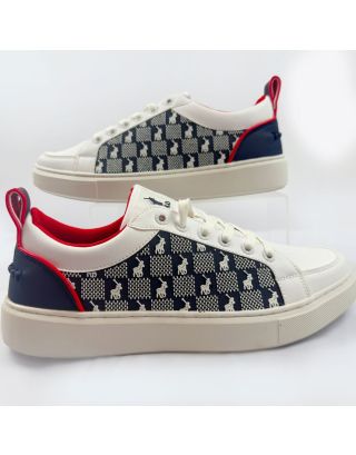 Polo Block Monogram Men’s Sneakers (0065730 Navy Red White)