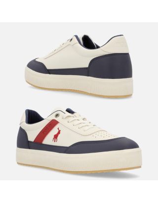 Polo Colourblock Side Flash Sneaker 0064210 Navy Red White