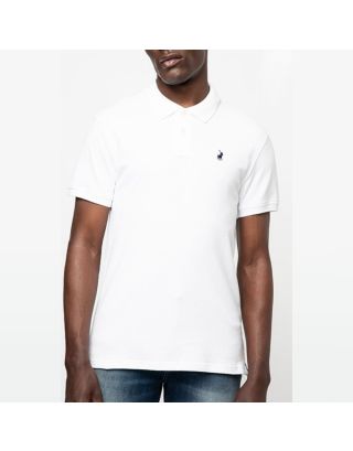 POLO STRETCH PIQUE SHORT SLEEVE GOLFER 0007516 WHITE