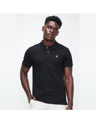 Polo Stretch Pique Short Sleeve Golfer 0007517 Black
