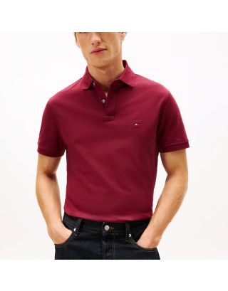 TOMMY HILFIGER 1985 REGULAR MEN'S POLO SHIRT MW0MW17770 DEEP BURGUNDY