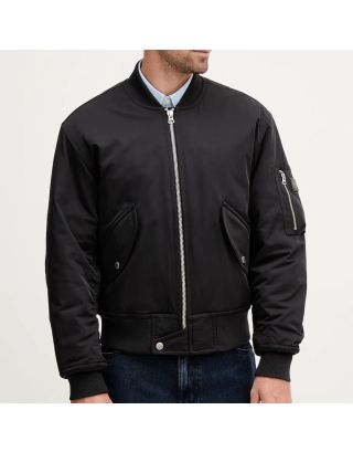 TOMMY HILFIGER RELAXED FIT BOMBER JACKET MW0MW40593 – BLACK