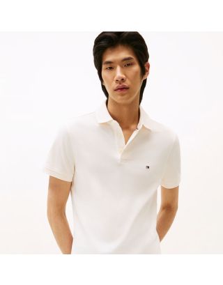 TOMMY HILFIGER SLIM POLO MEN’S SHIRT 1985 CORE MW0MW17771 IVORY PETAL
