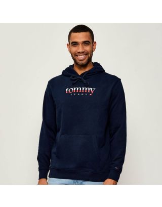 TOMMY JEANS REGULAR FIT HOODIE DNA DM0DM22113 – NAVY BLUE