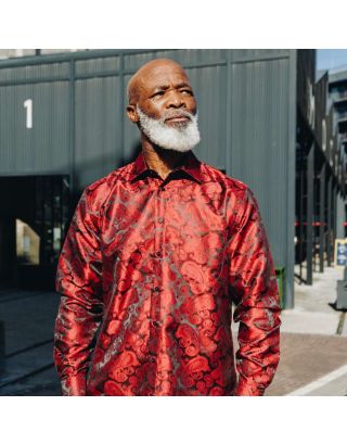 PRESIDENTIAL DOTTED PAISLEY P25LT27LSHM RED