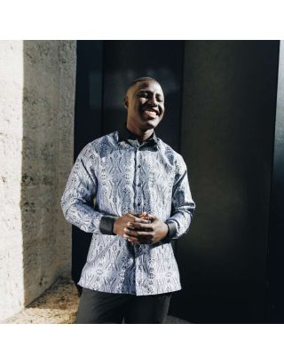 PRESIDENTIAL MEN’S ROYAL PRINCE LONG SLEEVE SHIRT P25LT20LSHM – BLACK